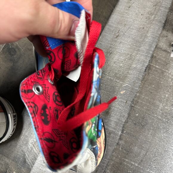 Converse All Star Justice League America Comic DC High Top Sneakers Shoes Mens 6 - Picture 7 of 16
